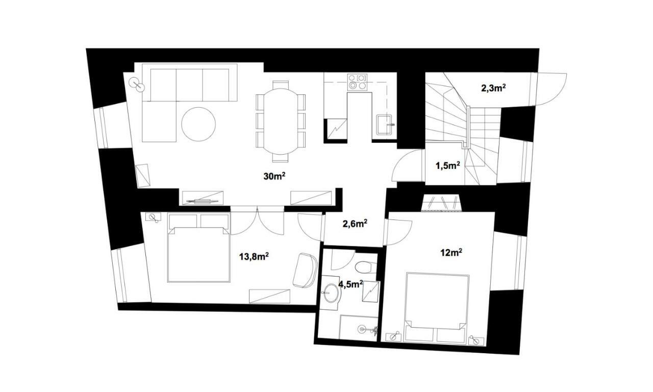 Tallinnhousing Knights And Nobility -3 Bdr Home ภายนอก รูปภาพ
